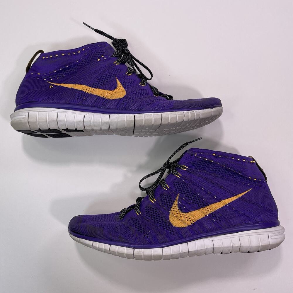 NIKE FREE FLYKNIT CHUKKA HYPER GRAPE Purple 639700-500 MENS SIZE 12 US 46 EUR